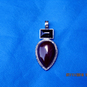 Garnet and Hemitate pendant